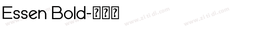 Essen Bold字体转换